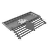 Floor Drain Stainless Steel Rectangle Corrosion Resistance Shower Grate for Kitchen Balcony Hotel 30CM/11.8IN