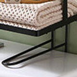 Toilet Shelf Thickening Waterproof Large Capacity Nail Free Installation Iron Over Toilet Bathroom Organizer Single Layer Black - Extra Image