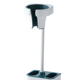 Hair Dryer Holder Wall Mount Punch Free Bracket Support Stand for Bathroom Home Hotel Blue - Close-Up Angle