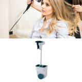 Hair Dryer Holder Wall Mount Punch Free Bracket Support Stand for Bathroom Home Hotel Blue