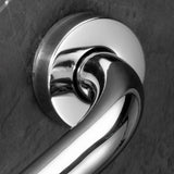 Stainless Steel Grab Bars Rust Resistance Shower Grab Bar with Skid Resistance Silicone for Bathroom Hospital