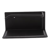 Wall Mounted Tissue Holder Toilet Tissue Bracket Bathroom Paper Roll Hanger with Phone Shelf Black - 45-Degree Angle