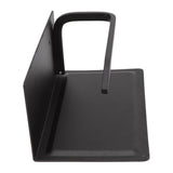 Wall Mounted Tissue Holder Toilet Tissue Bracket Bathroom Paper Roll Hanger with Phone Shelf Black - Rear View