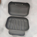 Soap Container Waterproof Washable Grey Portable Soap Case with Lock for Home Ourdoor Travelling