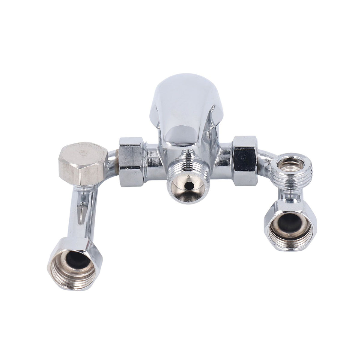 Copper Electric Water Heater Mixing Valve Surface Mounted U Bend Cold Hot Switch Shower Tap Water Inlet Universal Parts G1/2in