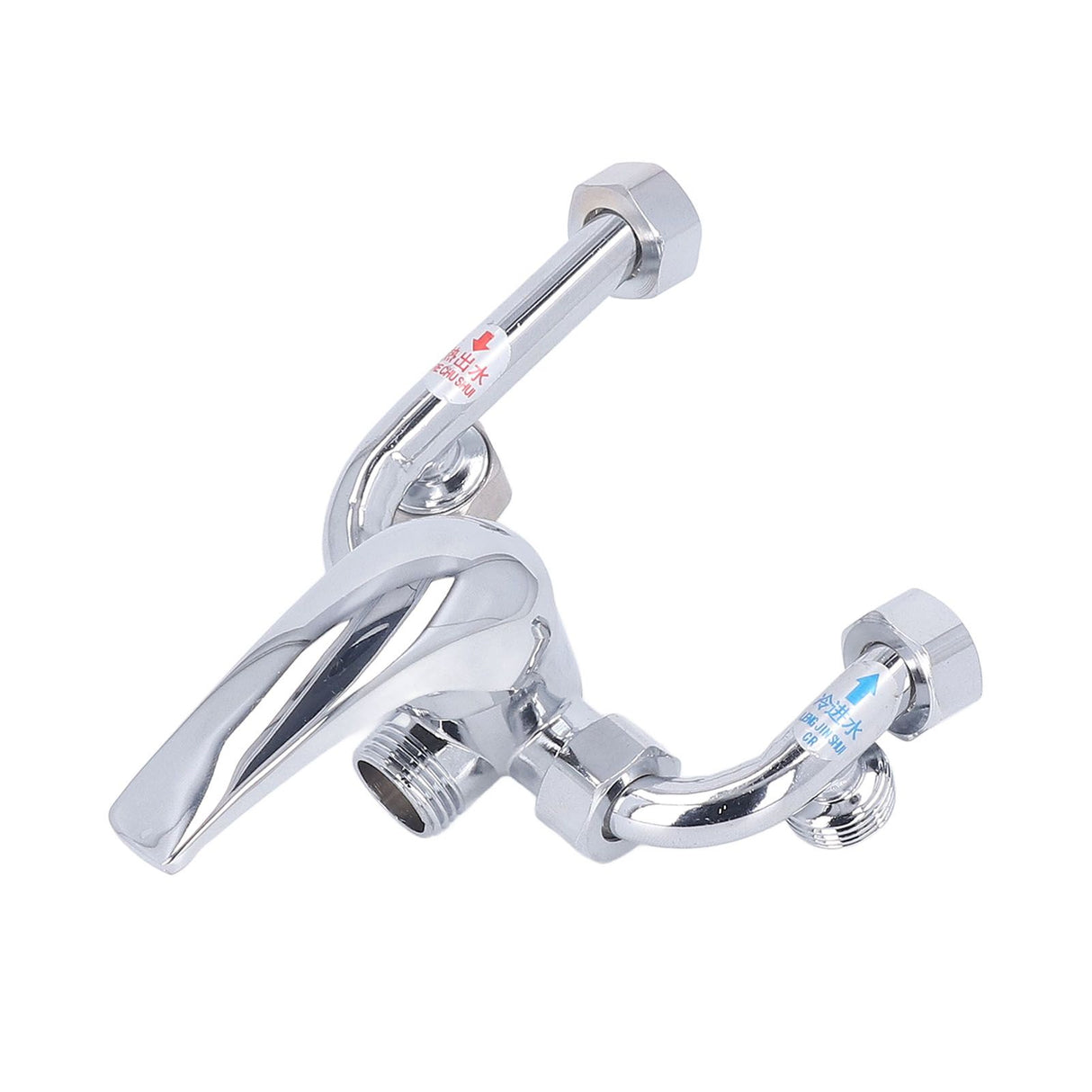 Copper Electric Water Heater Mixing Valve Surface Mounted U Bend Cold Hot Switch Shower Tap Water Inlet Universal Parts G1/2in