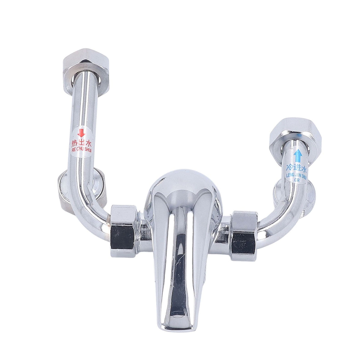 Copper Electric Water Heater Mixing Valve Surface Mounted U Bend Cold Hot Switch Shower Tap Water Inlet Universal Parts G1/2in