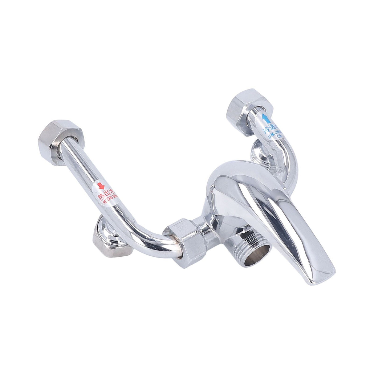 Copper Electric Water Heater Mixing Valve Surface Mounted U Bend Cold Hot Switch Shower Tap Water Inlet Universal Parts G1/2in