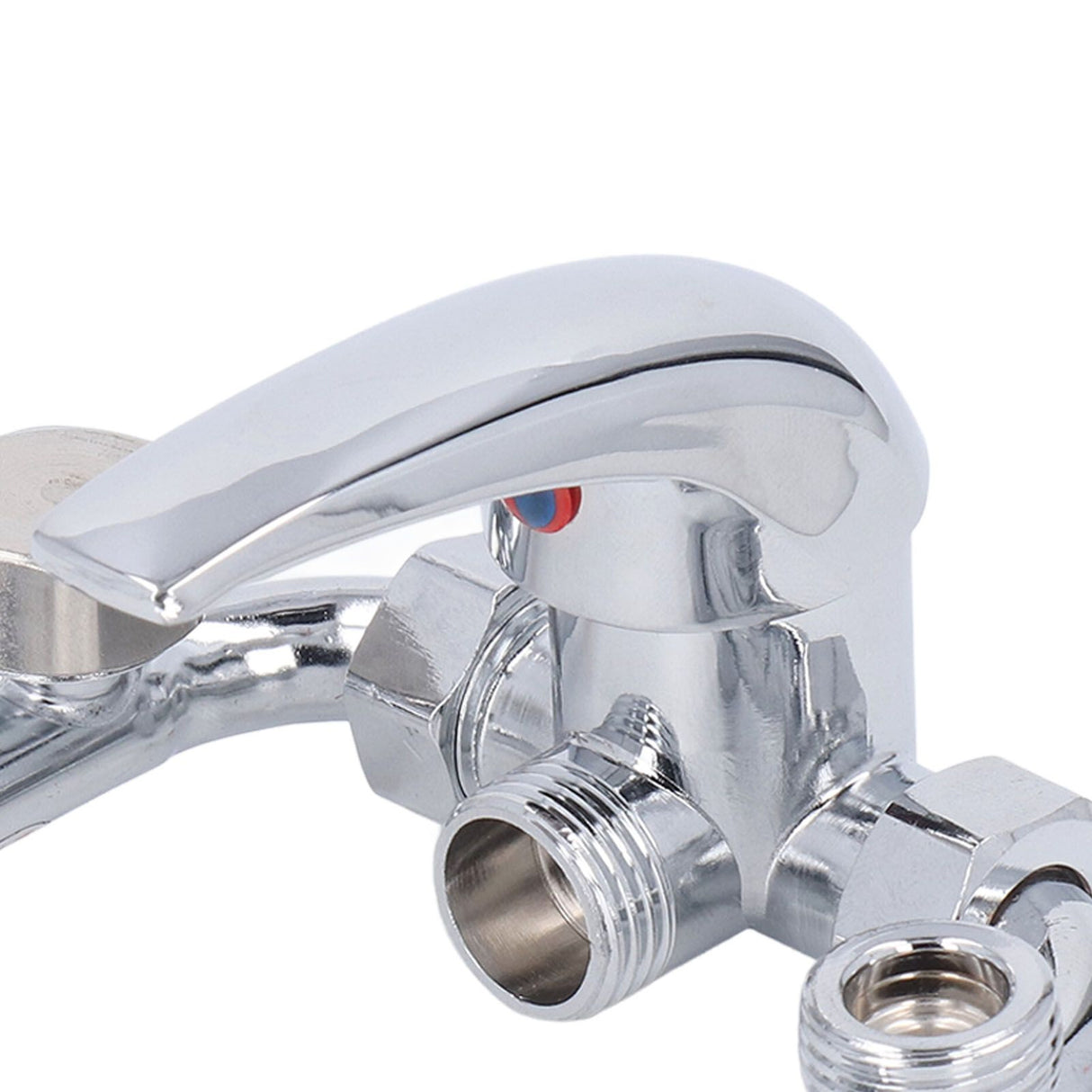 Copper Electric Water Heater Mixing Valve Surface Mounted U Bend Cold Hot Switch Shower Tap Water Inlet Universal Parts G1/2in