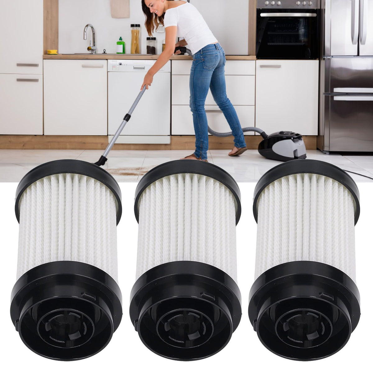 3 PCS Vacuum Cleaner Rear Filters for Tineco PURE ONE X Filter Replacement Parts
