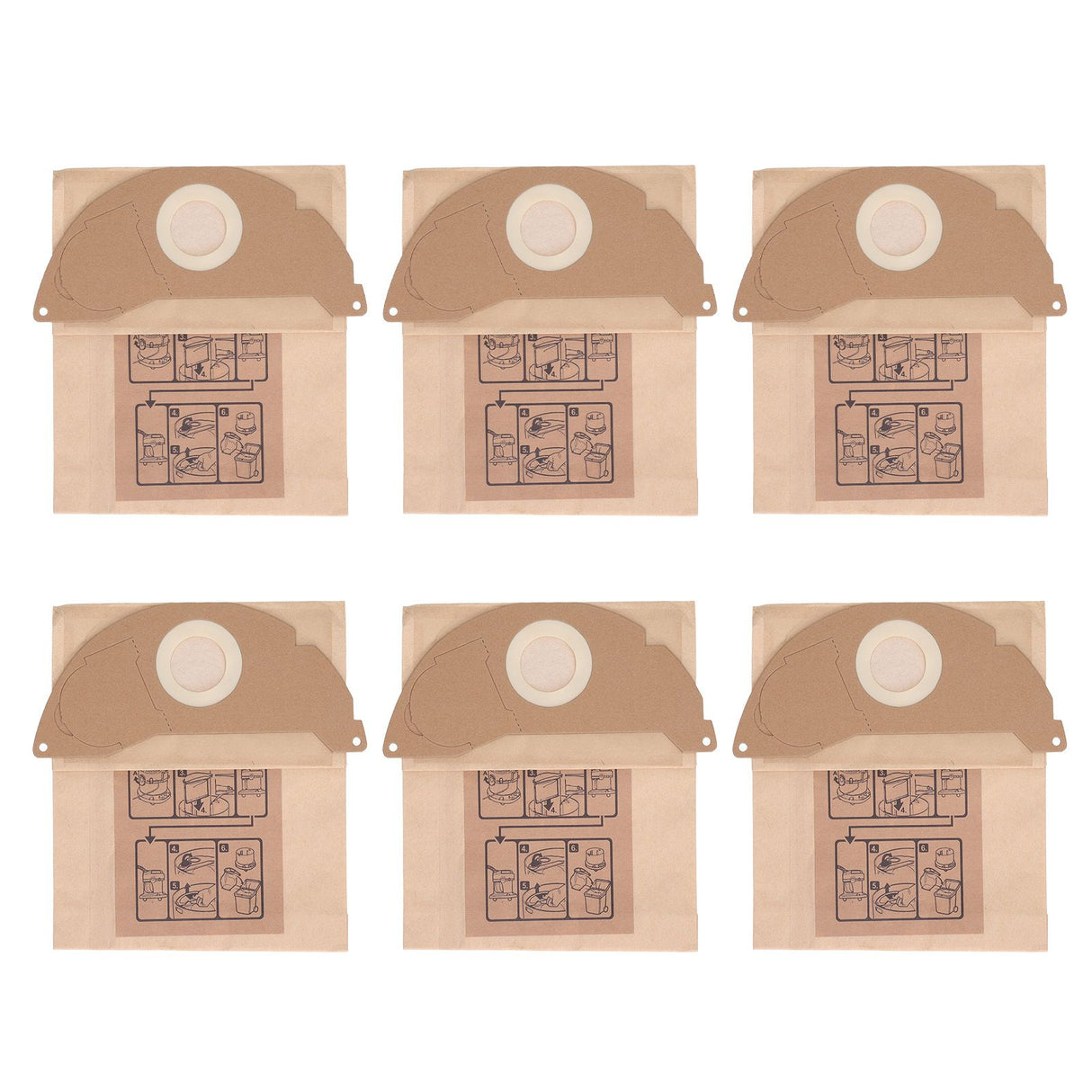 Vacuum Cleaner Paper Garbage Dust Bag for Karcher WD2250 A2004 A2054 MV2 Vacuum Cleaner
