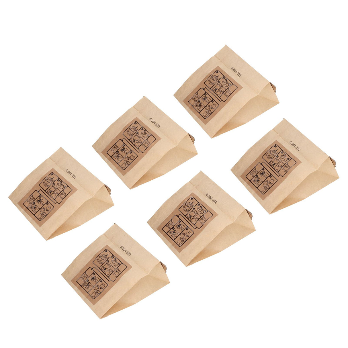 Vacuum Cleaner Paper Garbage Dust Bag for Karcher WD2250 A2004 A2054 MV2 Vacuum Cleaner