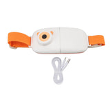 Foldable Menstrual Pain Belt Digital Display USB Charging Fast Heating Waist Warming Belt for Women Orange