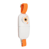 Foldable Menstrual Pain Belt Digital Display USB Charging Fast Heating Waist Warming Belt for Women Orange - Top-Down View