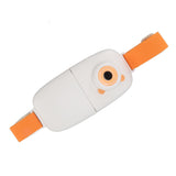 Foldable Menstrual Pain Belt Digital Display USB Charging Fast Heating Waist Warming Belt for Women Orange