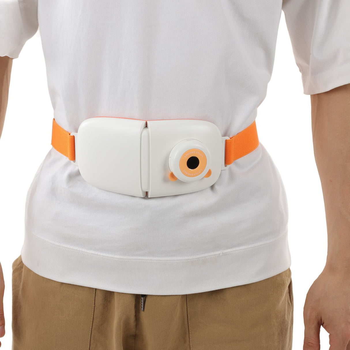 Foldable Menstrual Pain Belt Digital Display USB Charging Fast Heating Waist Warming Belt for Women Orange