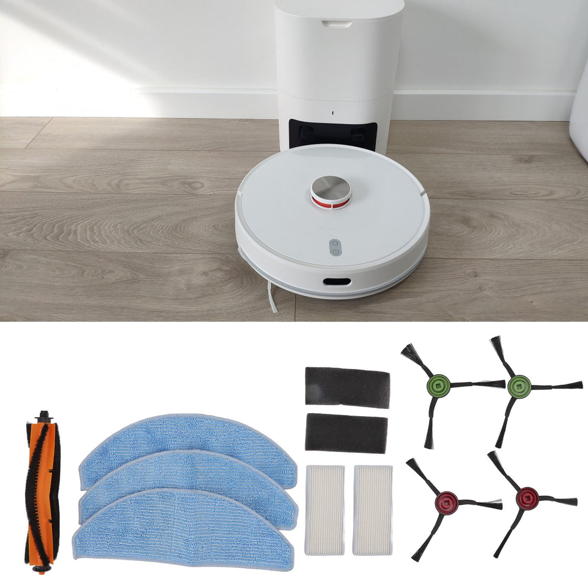 Robot Vacuum Cleaner Accessories Kit For Lydsto G2 Main Roller Brush Side Brushes Filters Mop Cloth