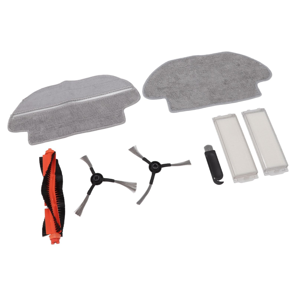 Vacuum Cleaner Main Roller Brush Kit with Side Brush Mop Cloth Filter for Conga 3290 3490 3690 for Proscenic M6 Pro