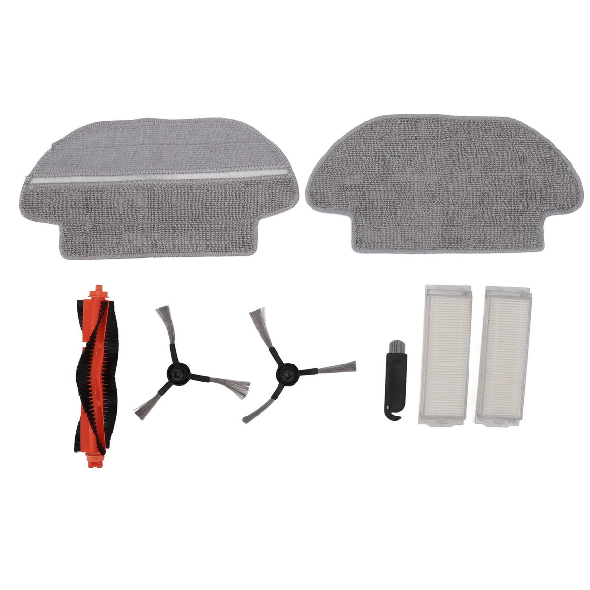 Vacuum Cleaner Main Roller Brush Kit with Side Brush Mop Cloth Filter for Conga 3290 3490 3690 for Proscenic M6 Pro