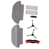 Vacuum Cleaner Main Roller Brush Kit with Side Brush Mop Cloth Filter for Conga 3290 3490 3690 for Proscenic M6 Pro