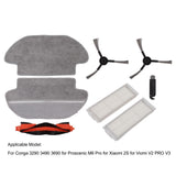 Vacuum Cleaner Main Roller Brush Kit with Side Brush Mop Cloth Filter for Conga 3290 3490 3690 for Proscenic M6 Pro - Extra Image