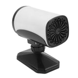 150W Car Heater 2 Modes Warming Cooling 360 Degree Rotation Portable Car Defroster Defogger 12V White