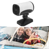 150W Car Heater 2 Modes Warming Cooling 360 Degree Rotation Portable Car Defroster Defogger 12V White