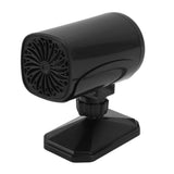 150W Car Heater 2 Modes Warming Cooling 360 Degree Rotation Portable Car Defroster Defogger 12V Black - Front View
