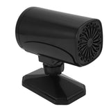 150W Car Heater 2 Modes Warming Cooling 360 Degree Rotation Portable Car Defroster Defogger 12V Black - Side View