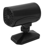 150W Car Heater 2 Modes Warming Cooling 360 Degree Rotation Portable Car Defroster Defogger 12V Black - Top-Down View