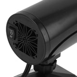 150W Car Heater 2 Modes Warming Cooling 360 Degree Rotation Portable Car Defroster Defogger 12V Black