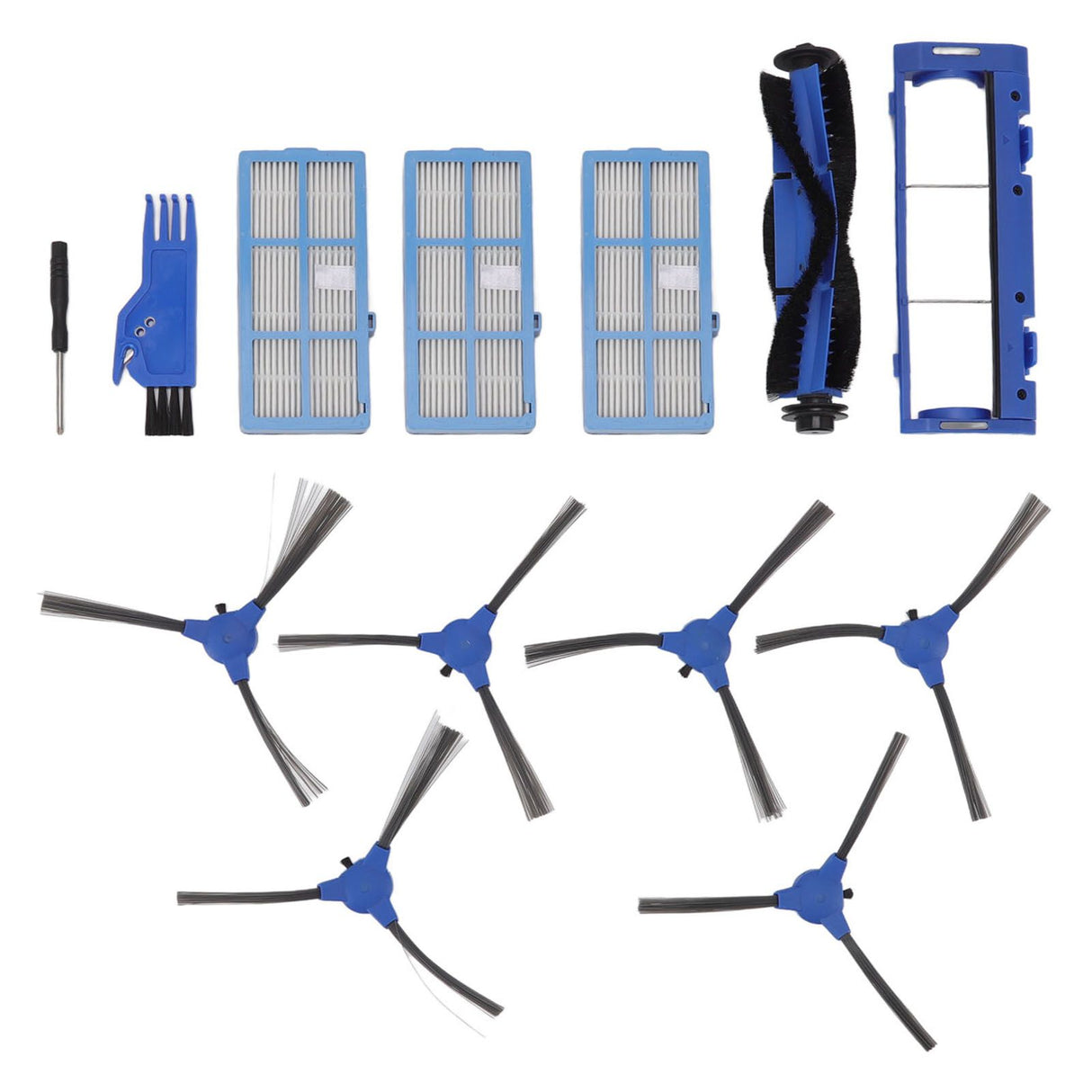 Main Brush Side Brush Filter Kit Vacuum Cleaner Accessories for Bagotte BG600 Vacuum Cleaner Replacement Part