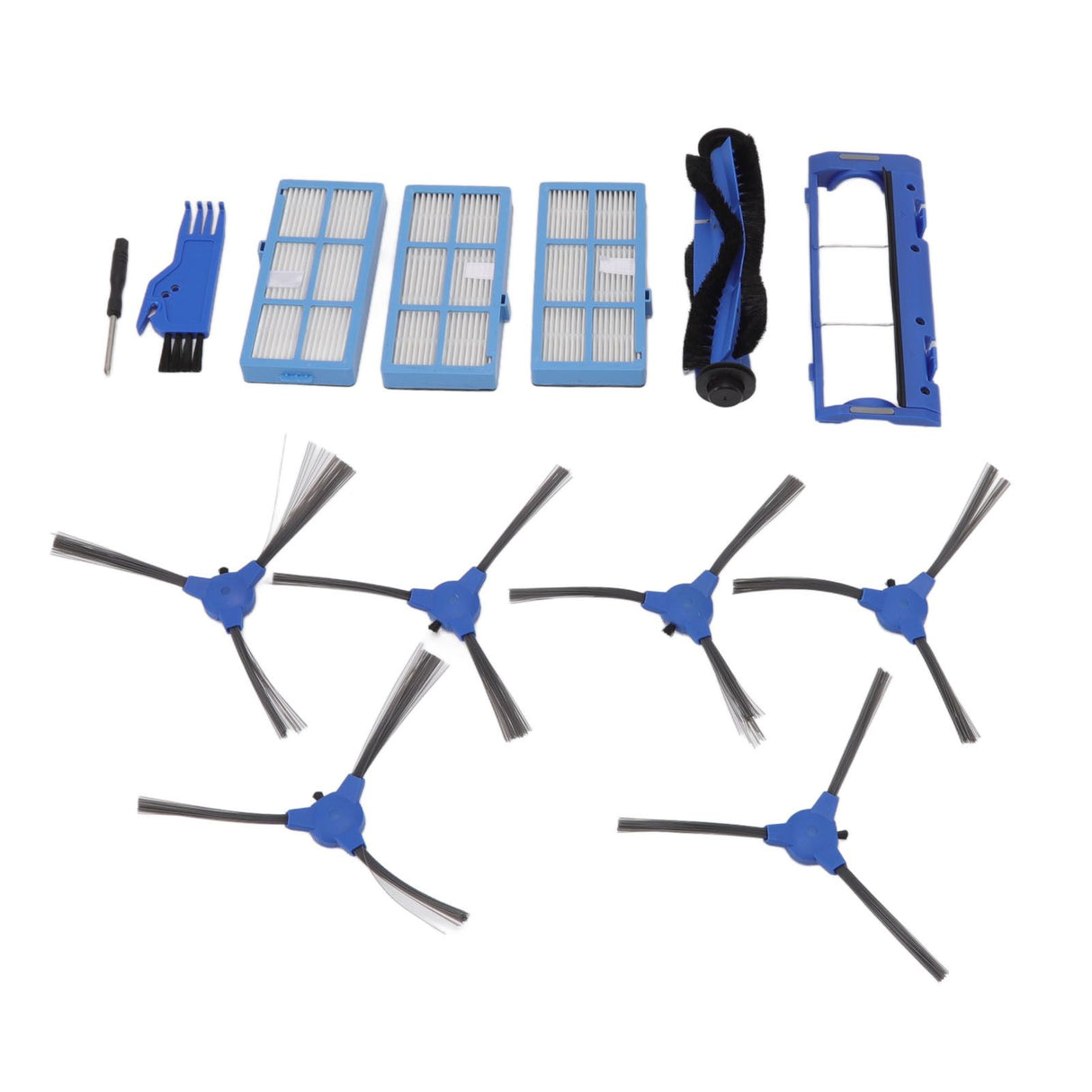 Main Brush Side Brush Filter Kit Vacuum Cleaner Accessories for Bagotte BG600 Vacuum Cleaner Replacement Part