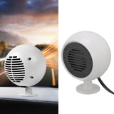 Car Heater Constant Temperature Low Noise Wide Angle 360° Adjustable Car Heater Fan White 12V - Extra Image
