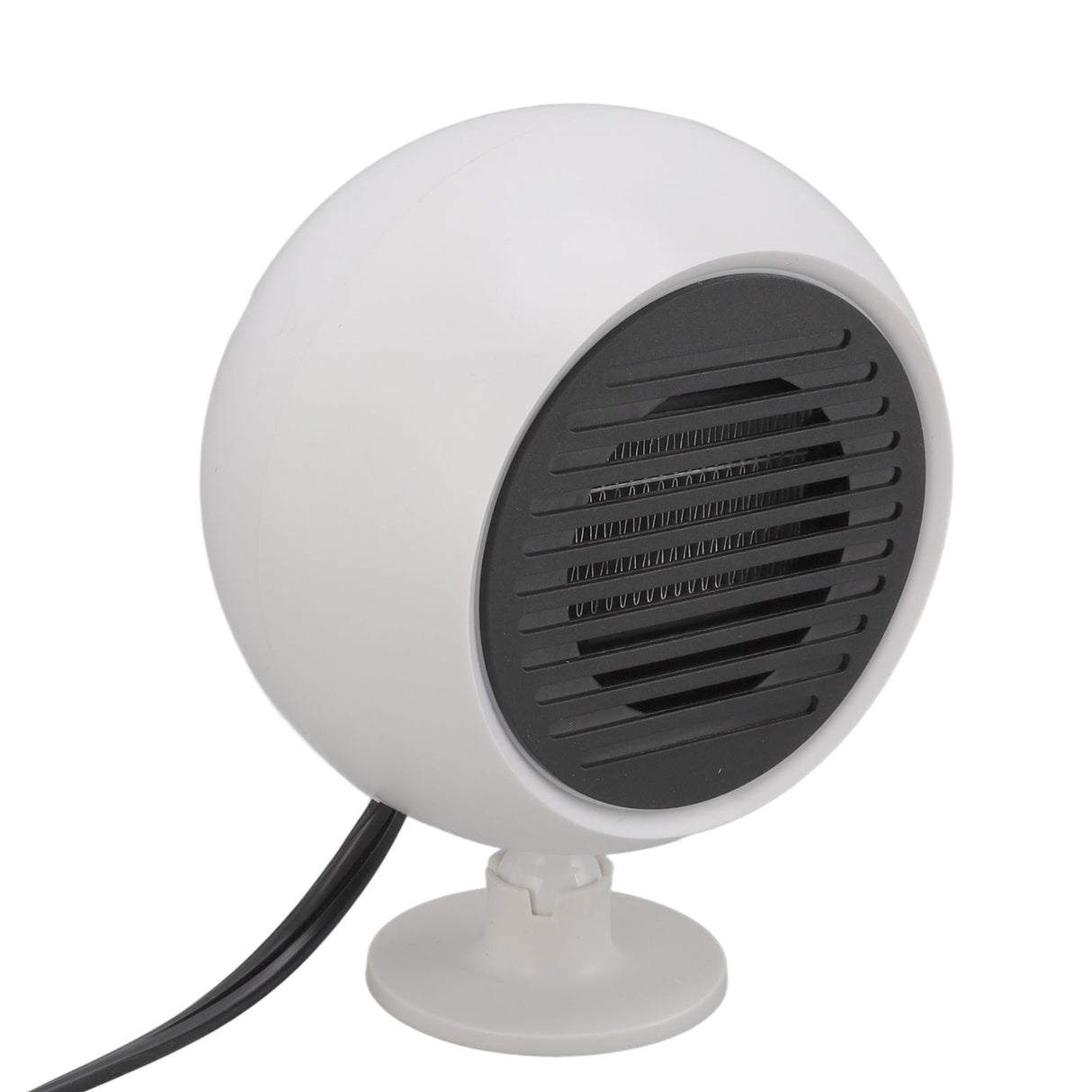 Car Heater Constant Temperature Low Noise Wide Angle 360° Adjustable Car Heater Fan White 24V