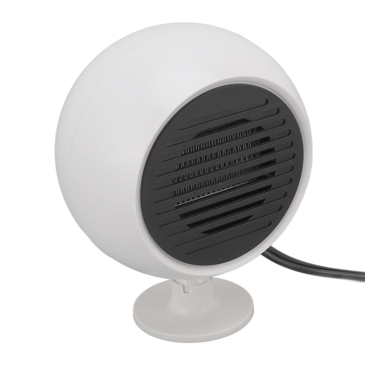 Car Heater Constant Temperature Low Noise Wide Angle 360° Adjustable Car Heater Fan White 24V