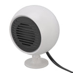 Car Heater Constant Temperature Low Noise Wide Angle 360° Adjustable Car Heater Fan White 24V