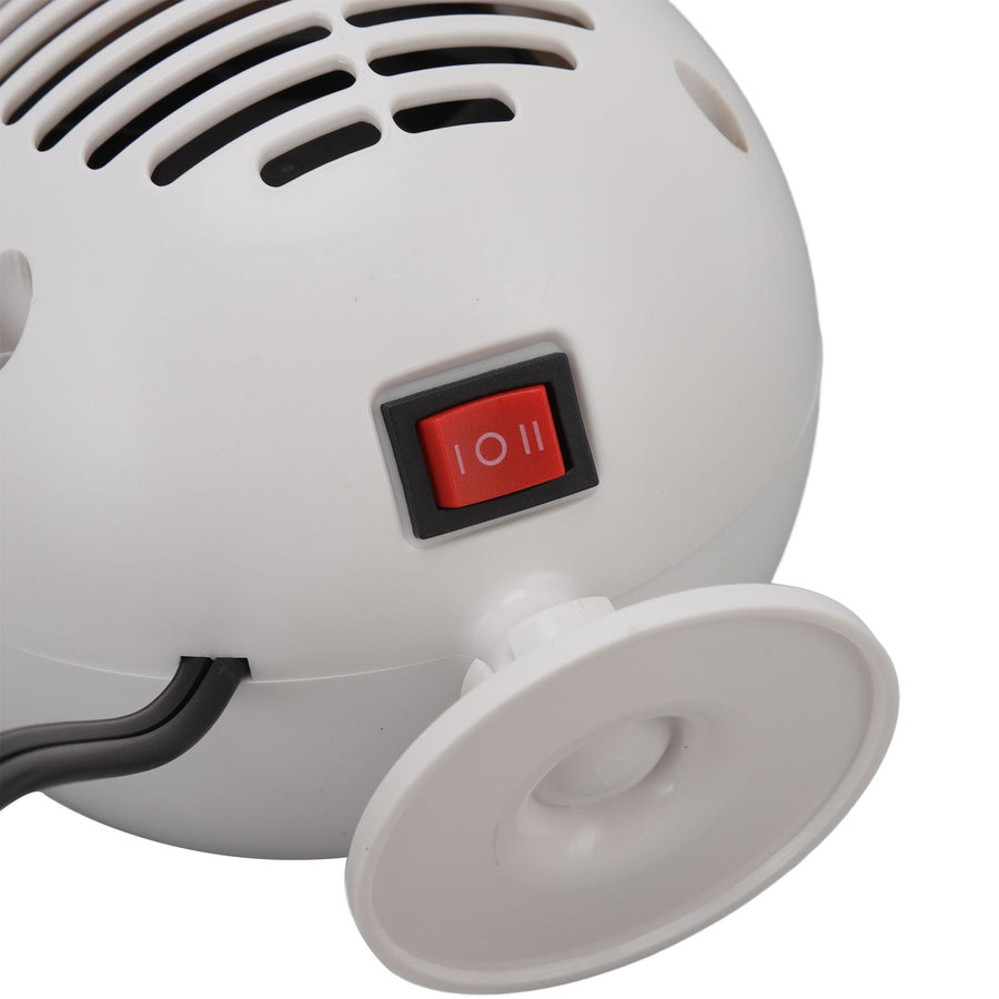 Car Heater Constant Temperature Low Noise Wide Angle 360° Adjustable Car Heater Fan White 24V