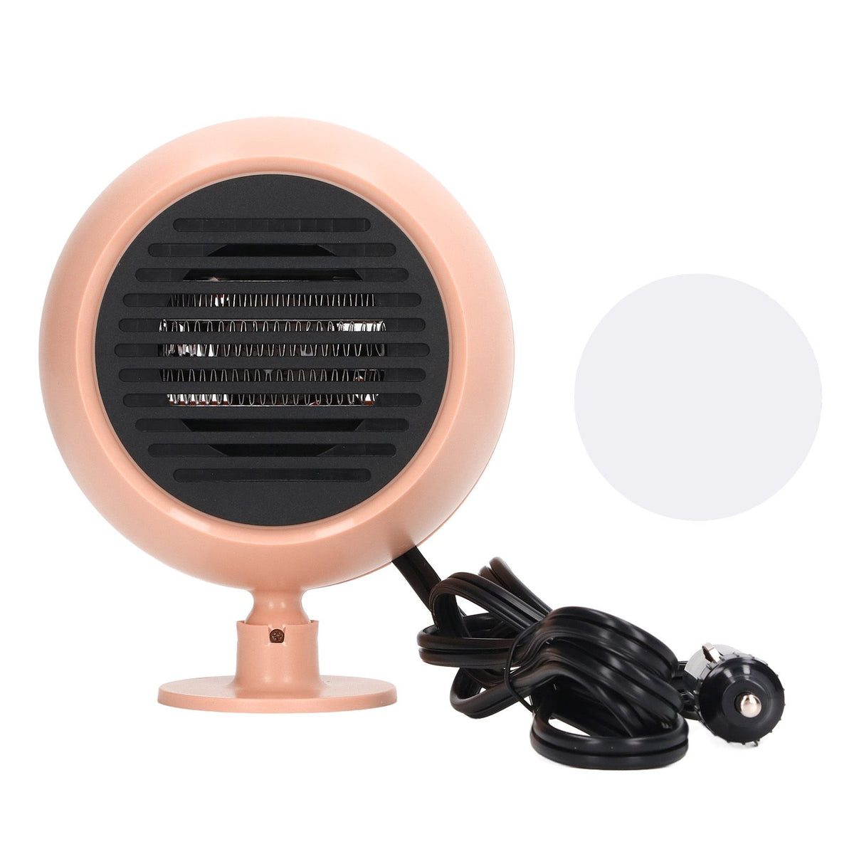 Car Heater Multi Angle Rotation Planetary Car Heater Portable Windshield Defogger Defroster Pink 12V