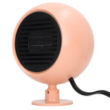 Car Heater Multi Angle Rotation Planetary Car Heater Portable Windshield Defogger Defroster Pink 12V - Front View
