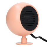 Car Heater Multi Angle Rotation Planetary Car Heater Portable Windshield Defogger Defroster Pink 12V - Side View
