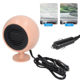 Car Heater Multi Angle Rotation Planetary Car Heater Portable Windshield Defogger Defroster Pink 12V - Extra Image