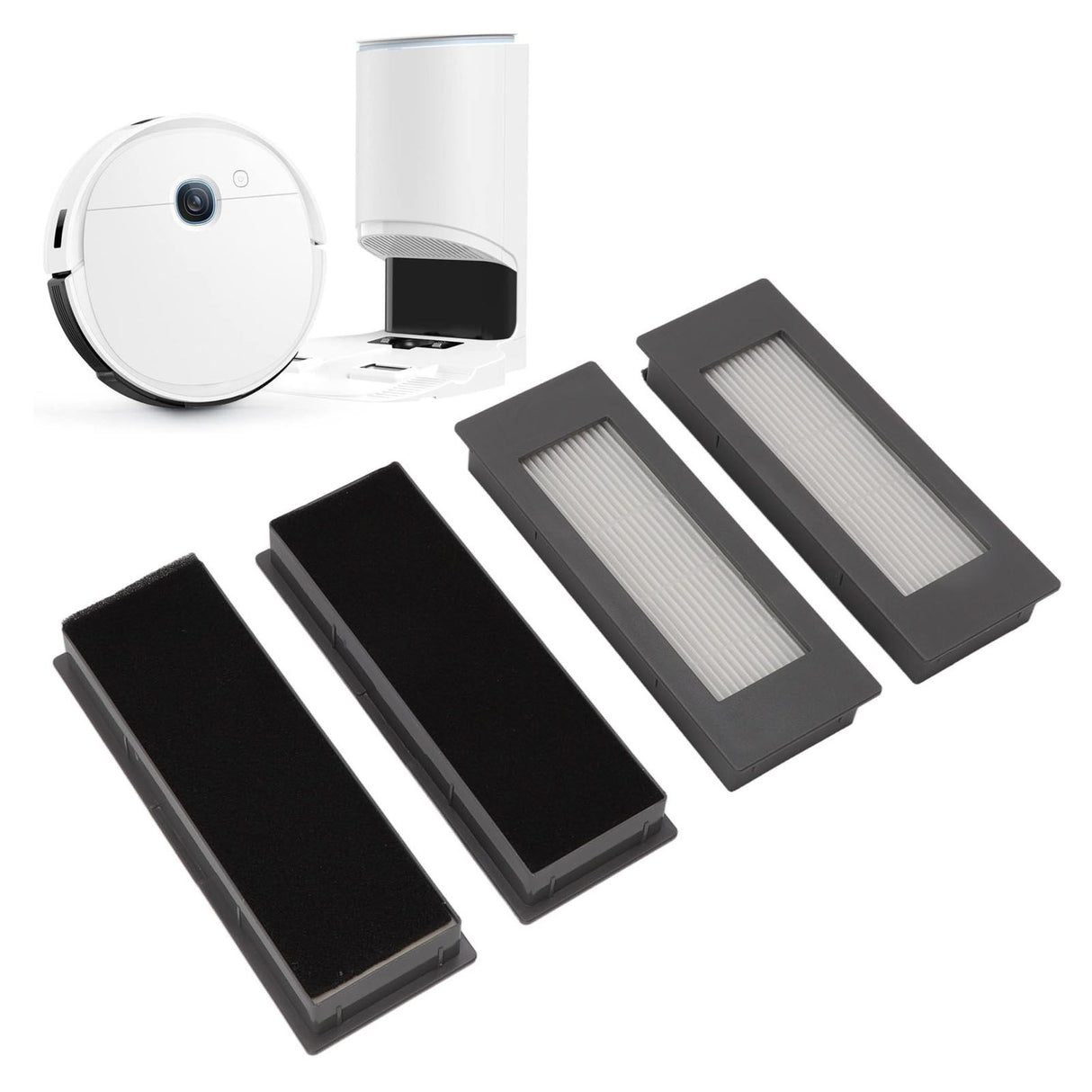 4Pcs Replacement Filter for Yeedi VAC Max Station Vacuum Cleaner Replacement Repair Parts