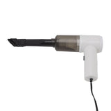 Car Vacuum Cleaner 360° Cleaning Washable Filter Screen Portable Handheld Vacuum Cleaner Inflator 12V White