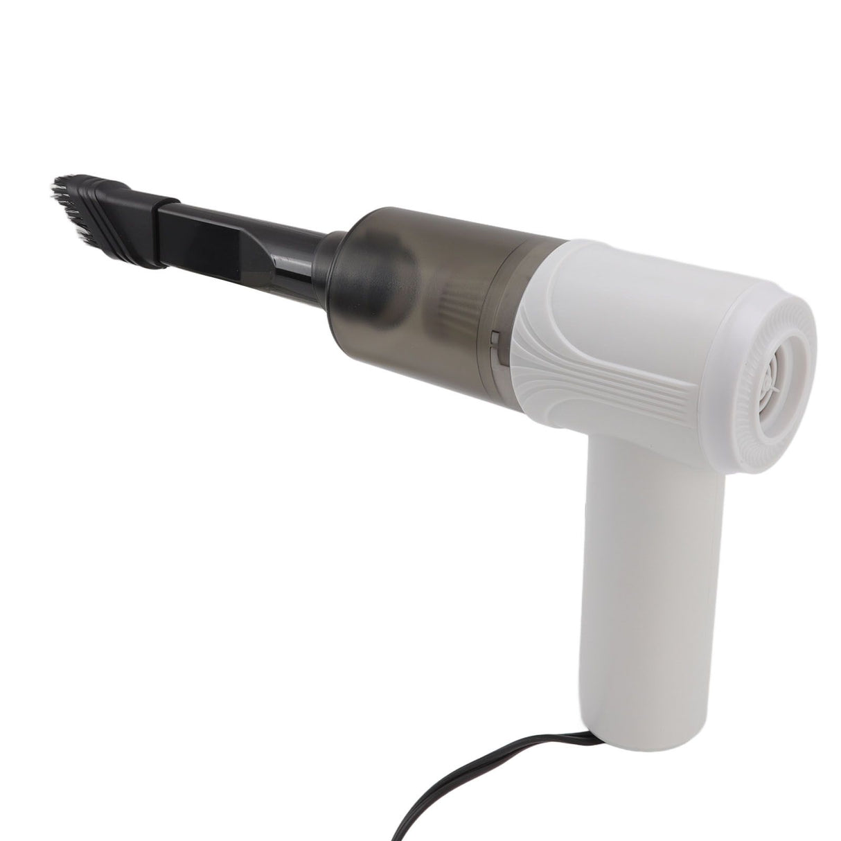 Car Vacuum Cleaner 360° Cleaning Washable Filter Screen Portable Handheld Vacuum Cleaner Inflator 12V White