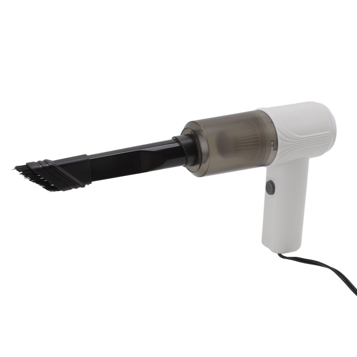 Car Vacuum Cleaner 360° Cleaning Washable Filter Screen Portable Handheld Vacuum Cleaner Inflator 12V White