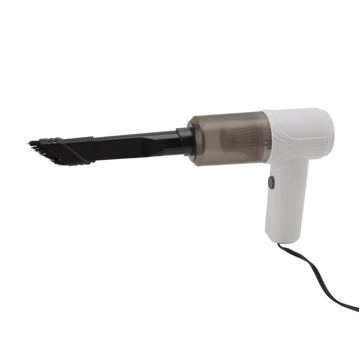 Car Vacuum Cleaner 360° Cleaning Washable Filter Screen Portable Handheld Vacuum Cleaner Inflator 12V White
