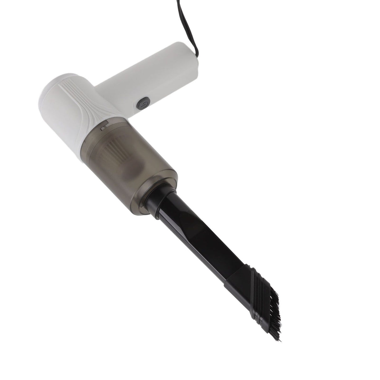 Car Vacuum Cleaner 360° Cleaning Washable Filter Screen Portable Handheld Vacuum Cleaner Inflator 12V White