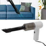 Car Vacuum Cleaner 360° Cleaning Washable Filter Screen Portable Handheld Vacuum Cleaner Inflator 12V White