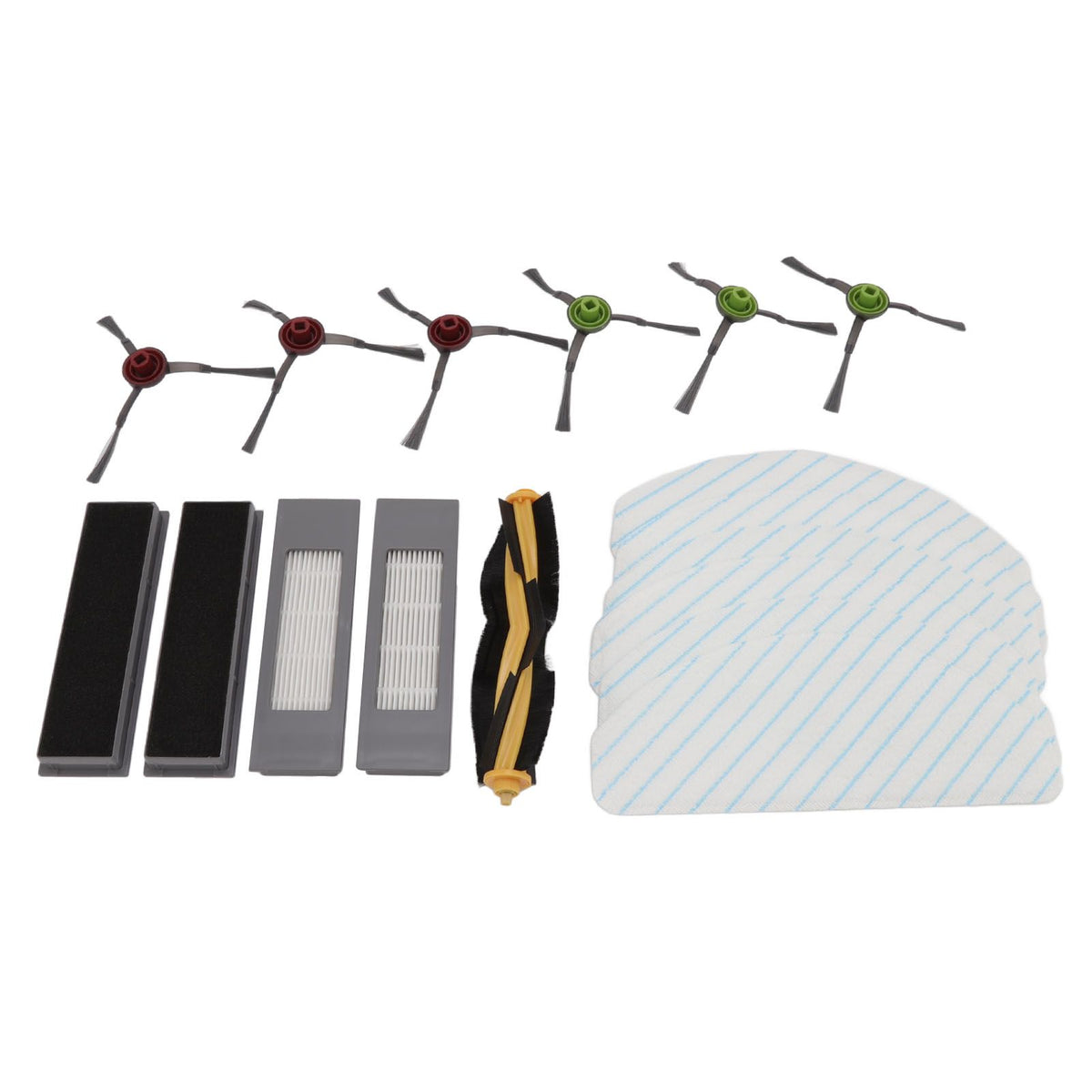 Replacement Accessories Kit for Yeedi Vac 2pro Robot Cleaner Main Side Brush with Filter and Mopping Cloths Set